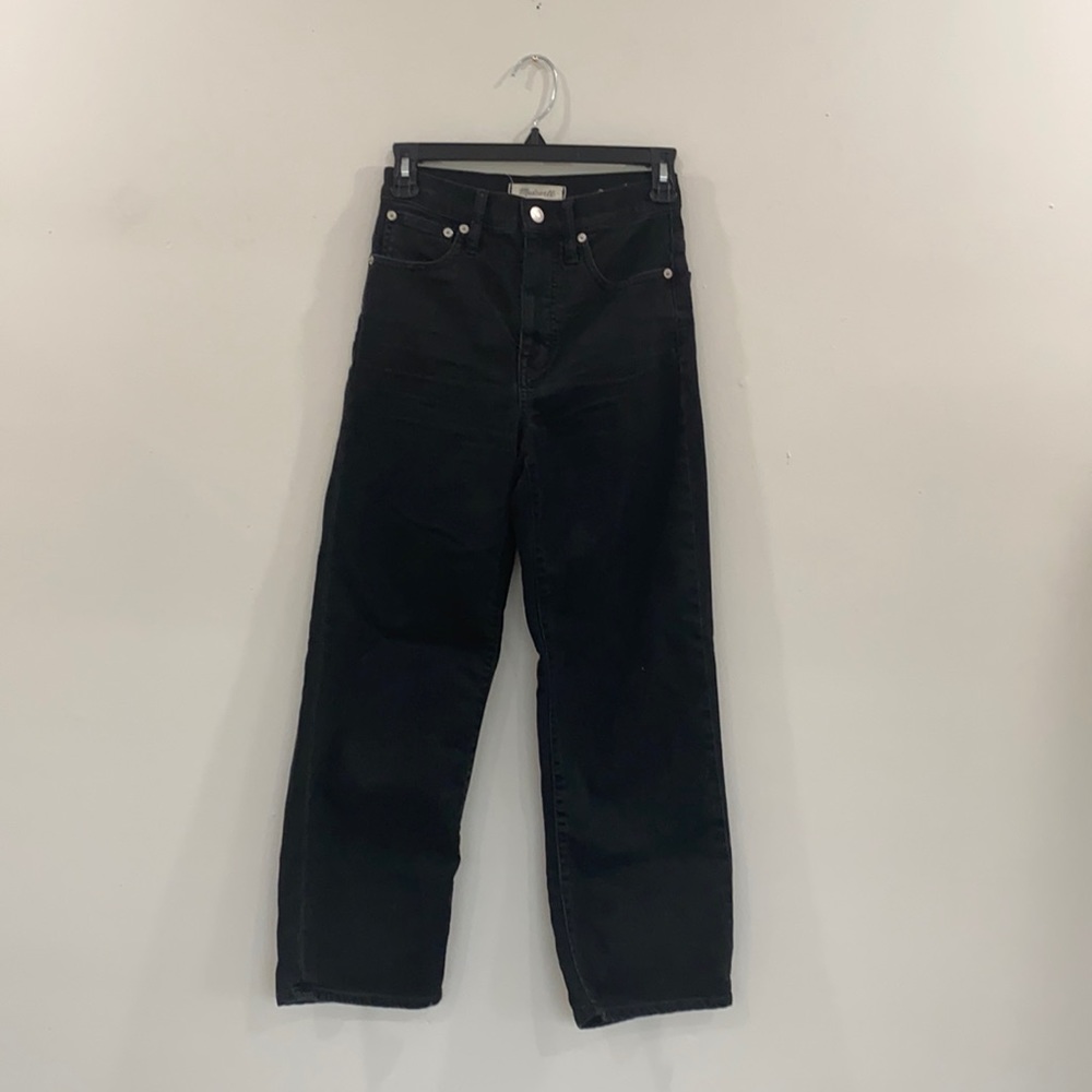 Madewell Slim Wide Leg Crop in Lunar Wash